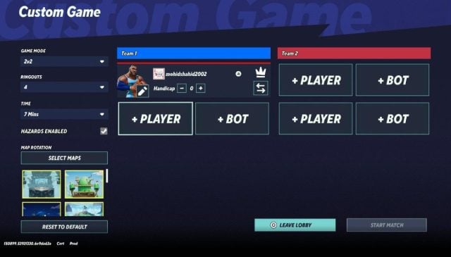 Custom Game UI MultiVersus