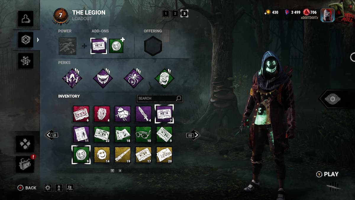 a legion build in dead by daylight