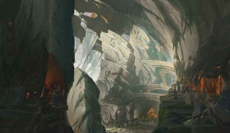 Image of Mount Targon from the League of LEgends universe official portal