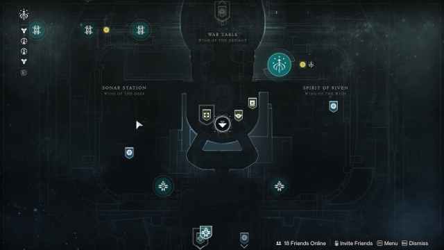 Map of the H.E.L.M in Destiny 2
