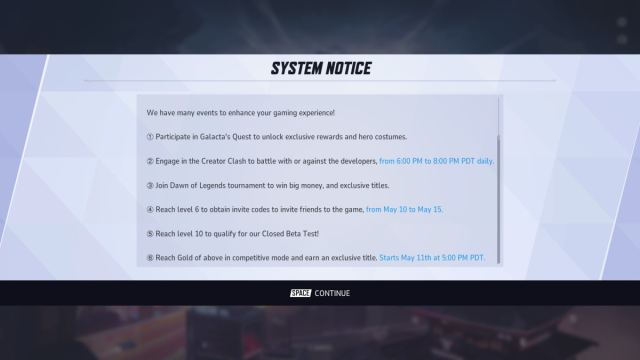 A system notice in Marvel Rivals showing rewards.