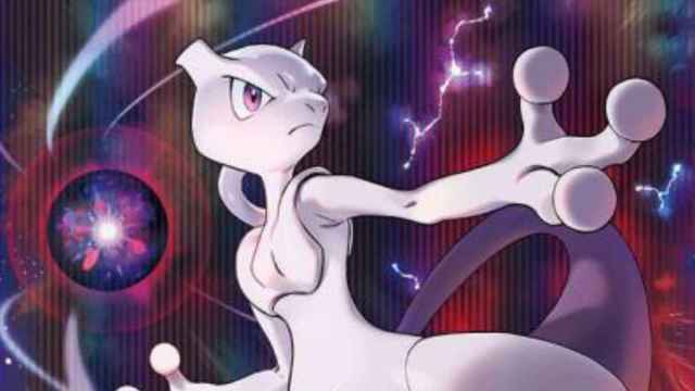 Mewtwo Pokemon TCG art.