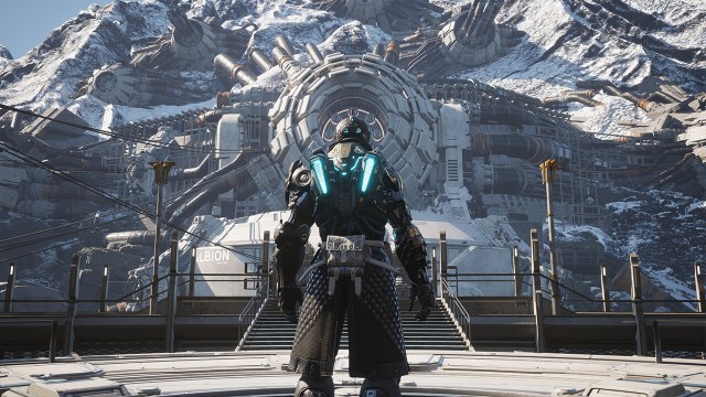 The First Descendant: Player stares at a facility