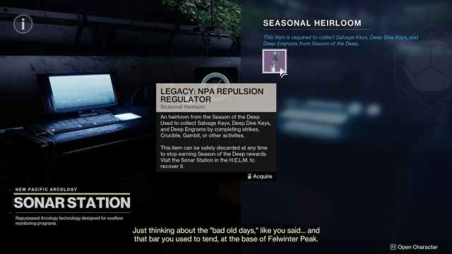 The NPA Repulsion Regulator in Destiny 2