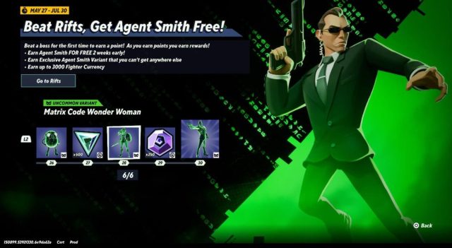 Agent Smith event MultiVersus