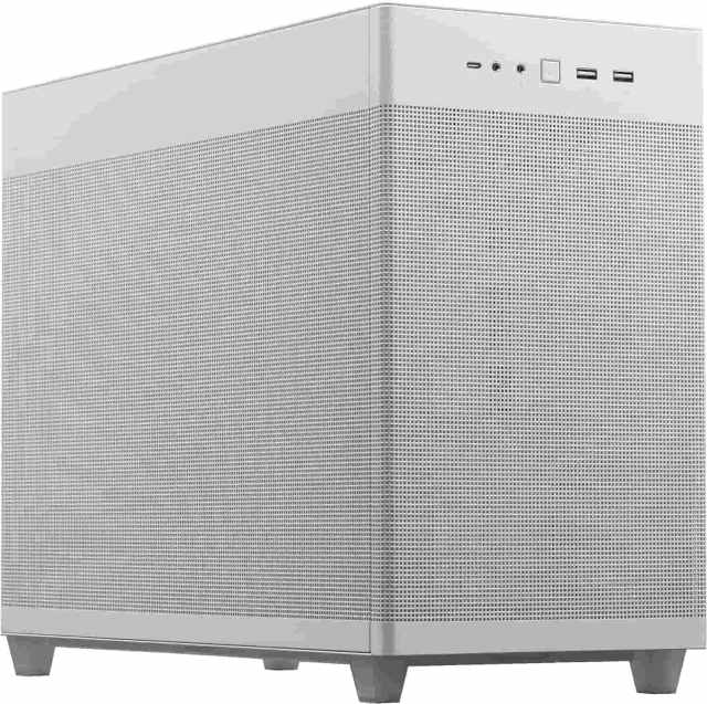 Asus Prime AP201 micro-ATX PC case on white background