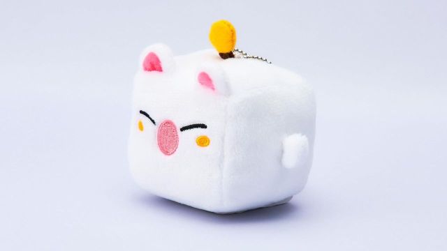 Square small moogle cube plushie Final Fantasy