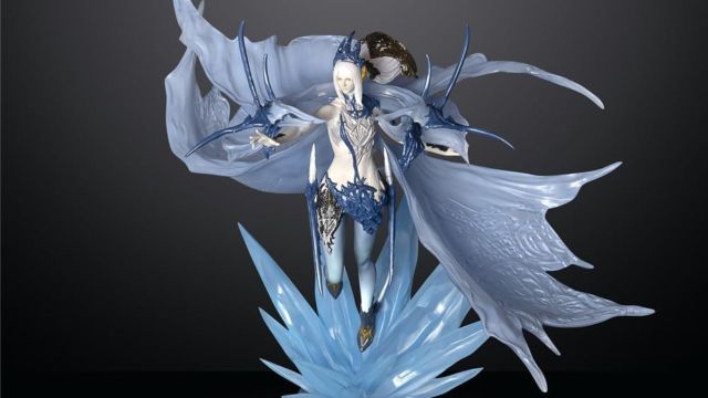 Eikon Shiva figurine where she's using her ice abilities