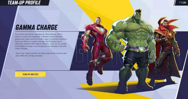 Gamma Charge team-up in Marvel Snap