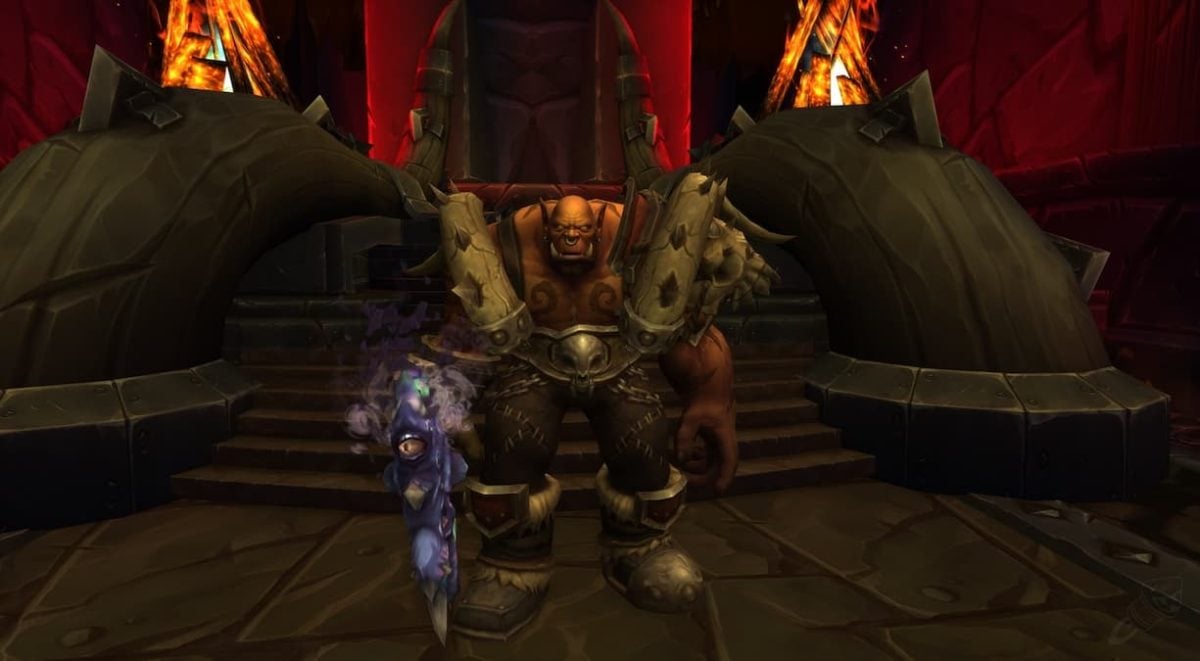 Garrosh Hellscream standing and looking intimidating