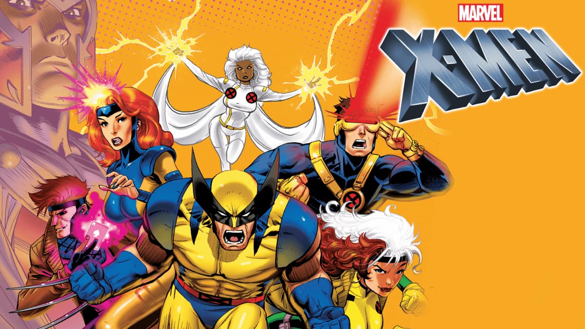 Marvel X-Men poster featuring Cyclops, Storm, Wolverine, and more