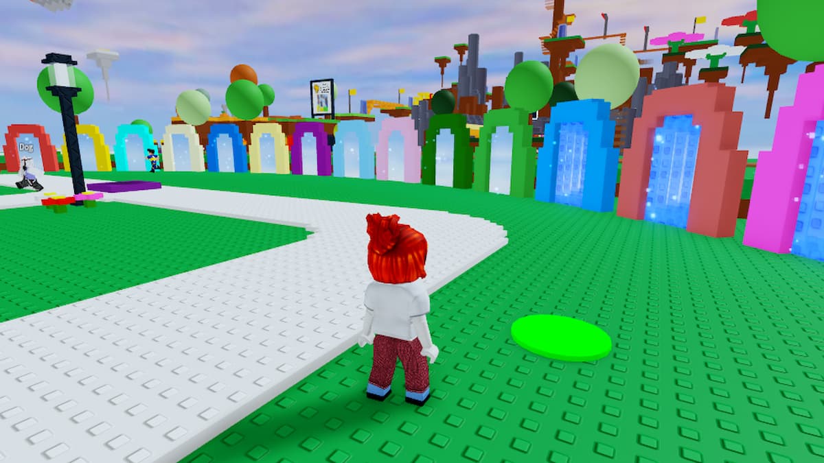The portals to all the games in Roblox The Classic.