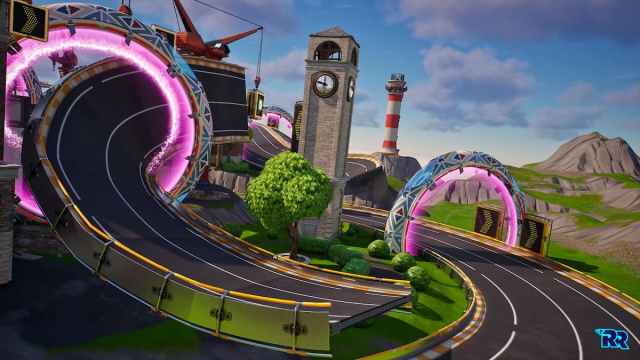 Seaside Farms map in Fortnite Rocket Racing