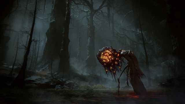 A strange creature from the Land of Shadows in Elden Ring: Shadow of the Erdtree.