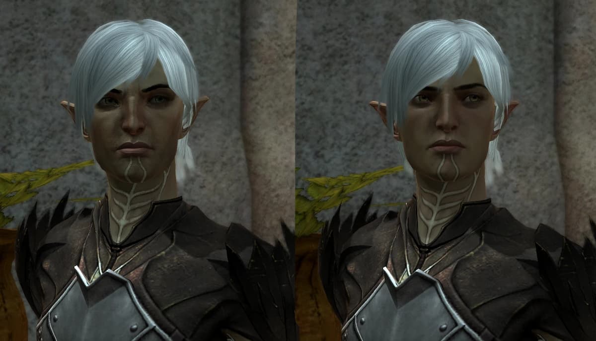 An image of Fenris from a Dragon Age II mod