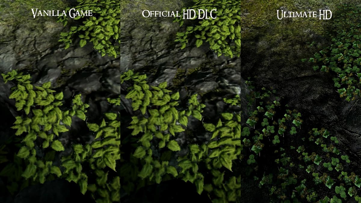 An image of textures from a Dragon Age II mod