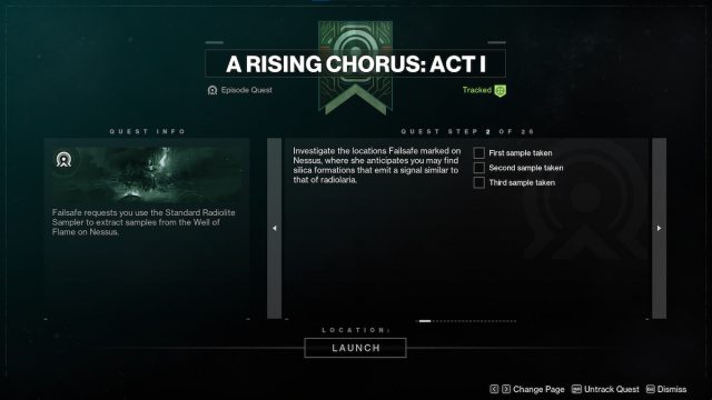 All A Rising Chorus quest steps in Destiny 2