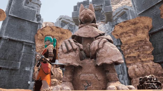 Anubis Statue location in Palworld's volcanic region