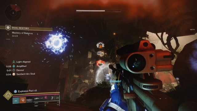 A guardian in Dual Destiny can see three symbols in the boss room and must call them in order.