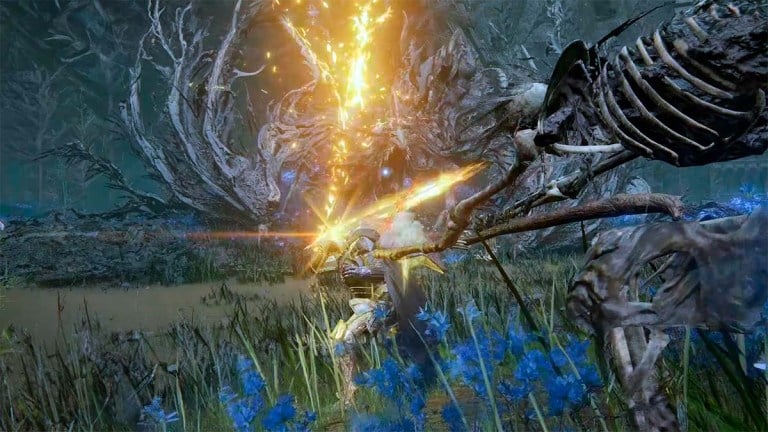 Battling the Ghostflame Dragon in Elden Ring