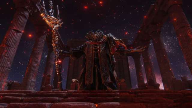 Elden Ring's Lord of the Blood Mohg boss is a gatekeeper for the new Shadow of Erdtree DLC.