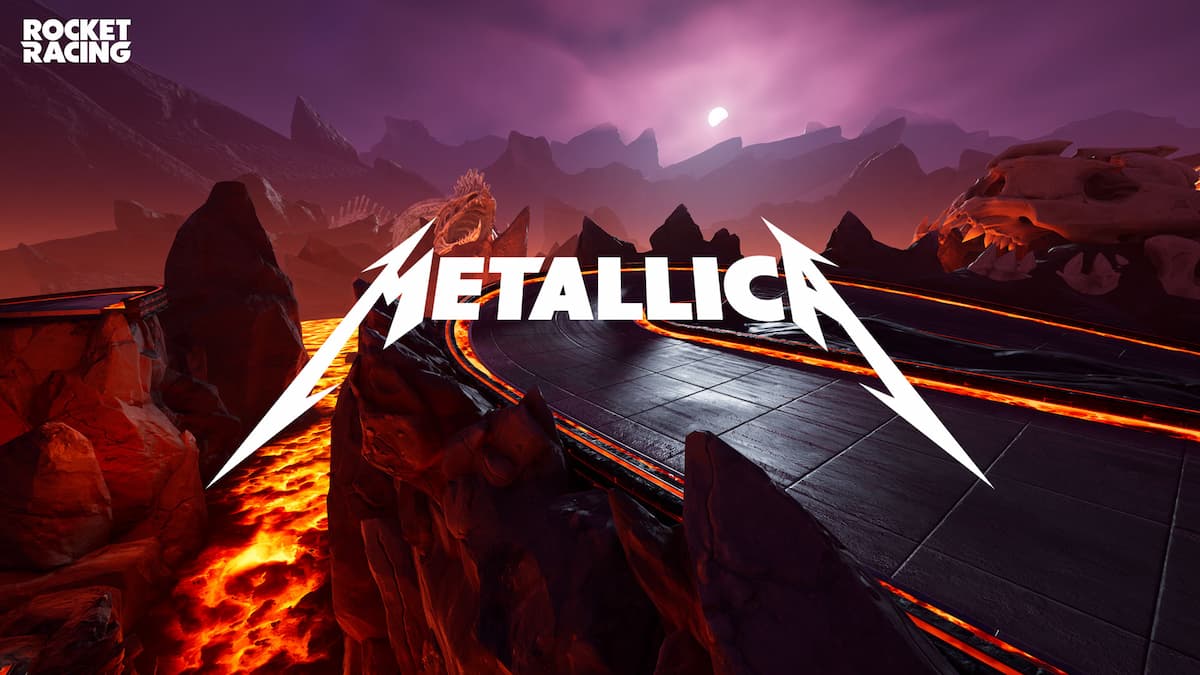 Metallica's racing map in Fortnite.