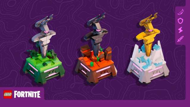 An image showing the new LEGO Fortnite Expert trophies.