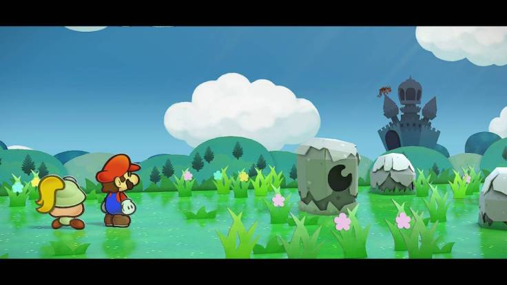 Looking at Hooktail Castle in Paper Mario: The Thousand-Year Door