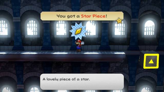 Star Piece near yellow block in Paper Mario: The Thousand-Year Door