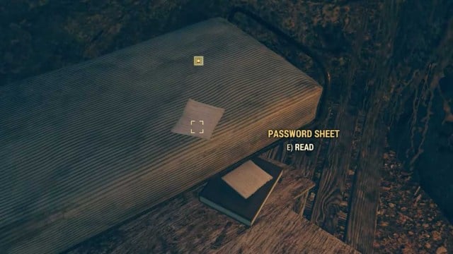 Password for Elder pepper in the oldest Trick in the Book quest Fallout 76