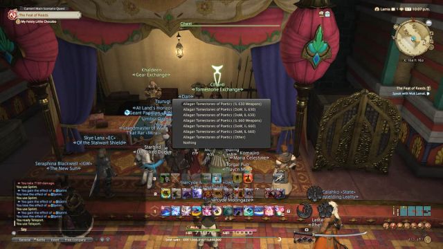 Where to exchange tomestones in Final Fantasy XIV