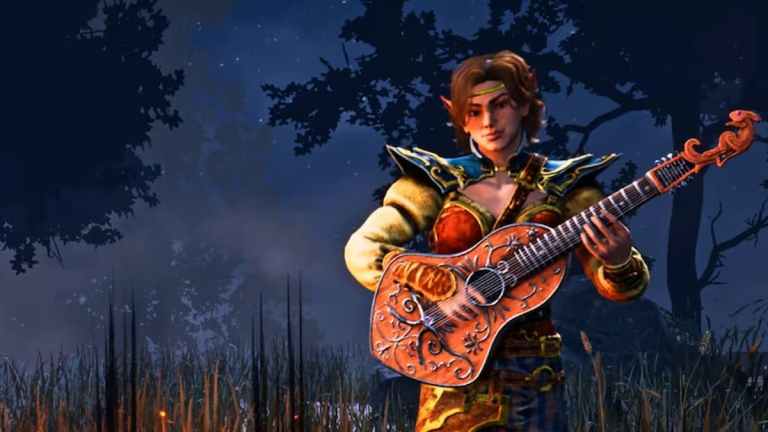 Aestri Yazar playing an instrument in Dead by Daylight.