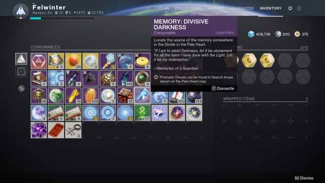Memory: Divisive Darkness in Destiny 2