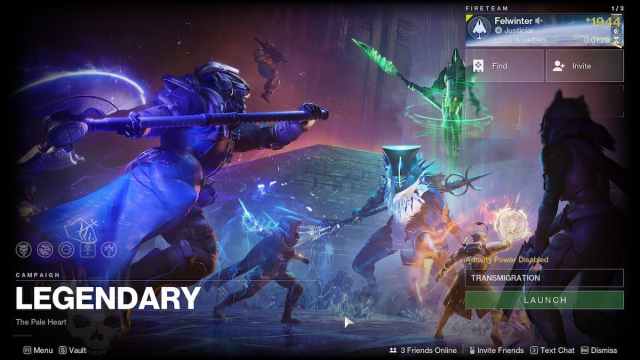 The Final Shape mission launch screen in Destiny 2