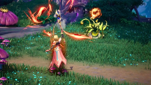 fire mage attacking enemy in tarisland