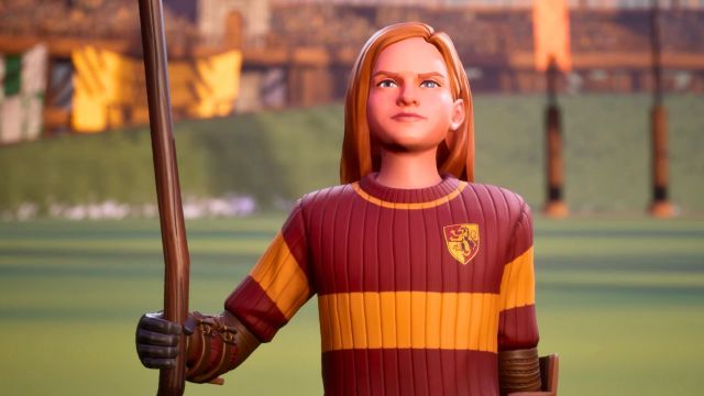Gryffindor quidditch player in harry potter quidditch champions
