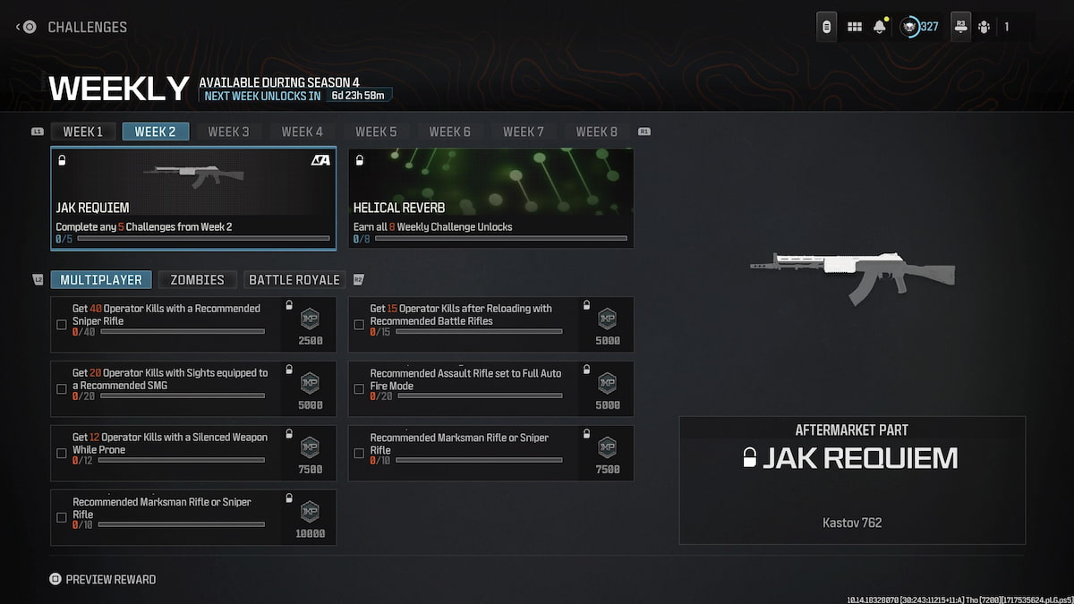 JAK Requiem MW3 challenges