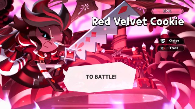 Red Velvet Cookie gacha promo image with info