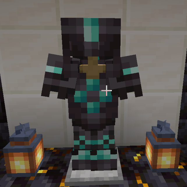 Sentry armor trim in Minecraft. 