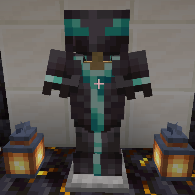 Vex armor trim in Minecraft.