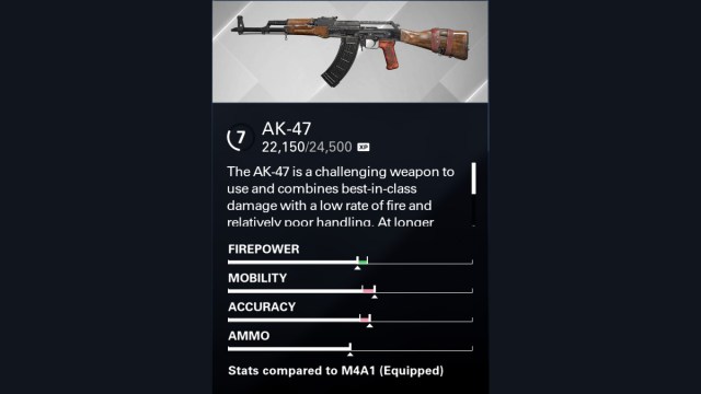 xdefiant ak-47 stat block