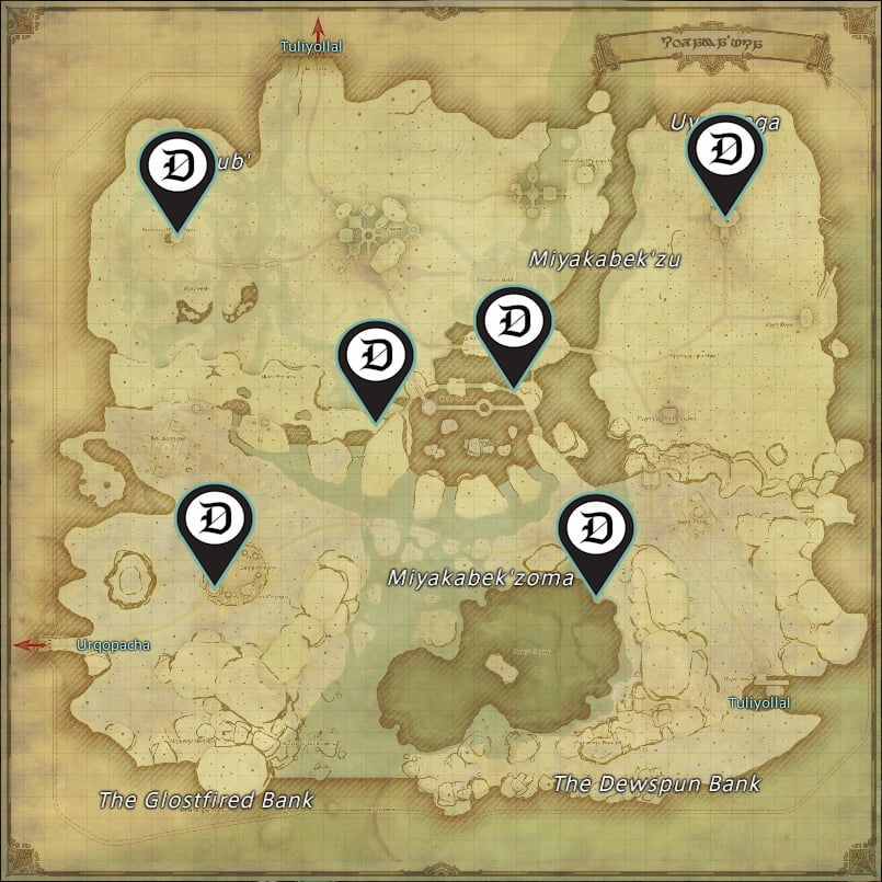 All Kozamauka SIghting Locations in Final Fantasy XIV