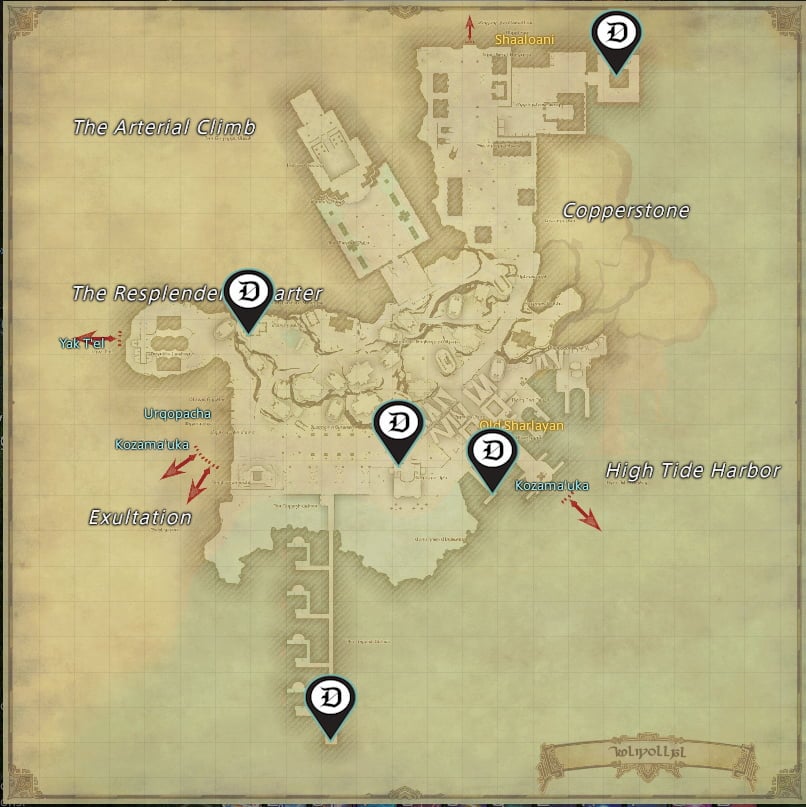 All Tuliyollal Sighting Log locations in Final Fantasy XIV