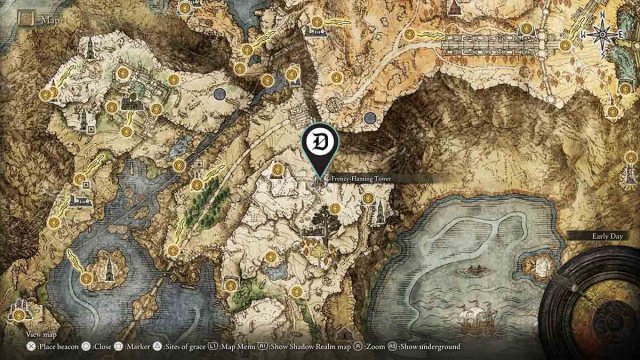 Howl of Shabriri location on Elden Ring map