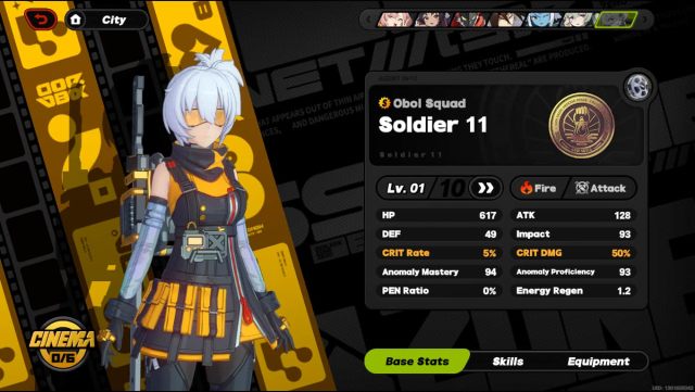 Picture of Soldier 11 in Zenless Zero Zone.