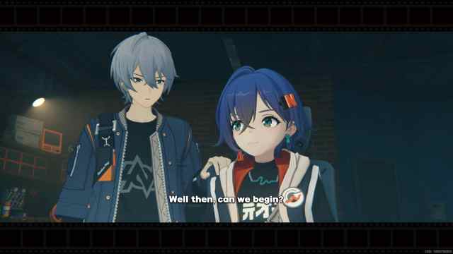 Cutscene with tow main protagonsts in Zenless Zone Zero