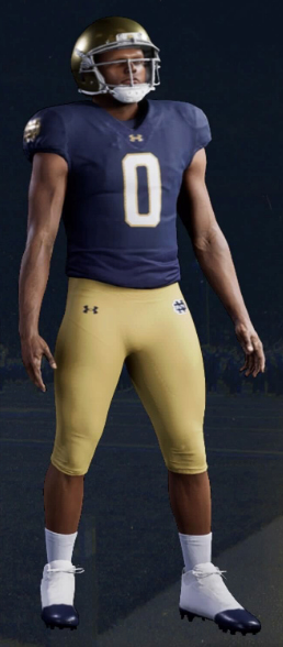 Notre Dame Fighting Irish uniform in College Football 25