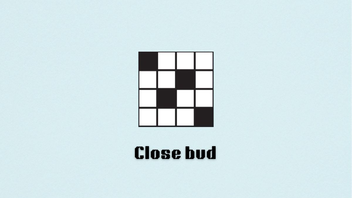 nyt mini crossword close bud