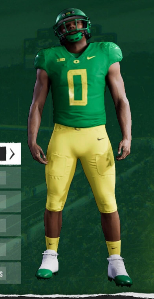 Oregon Ducks uniform in College Football 25