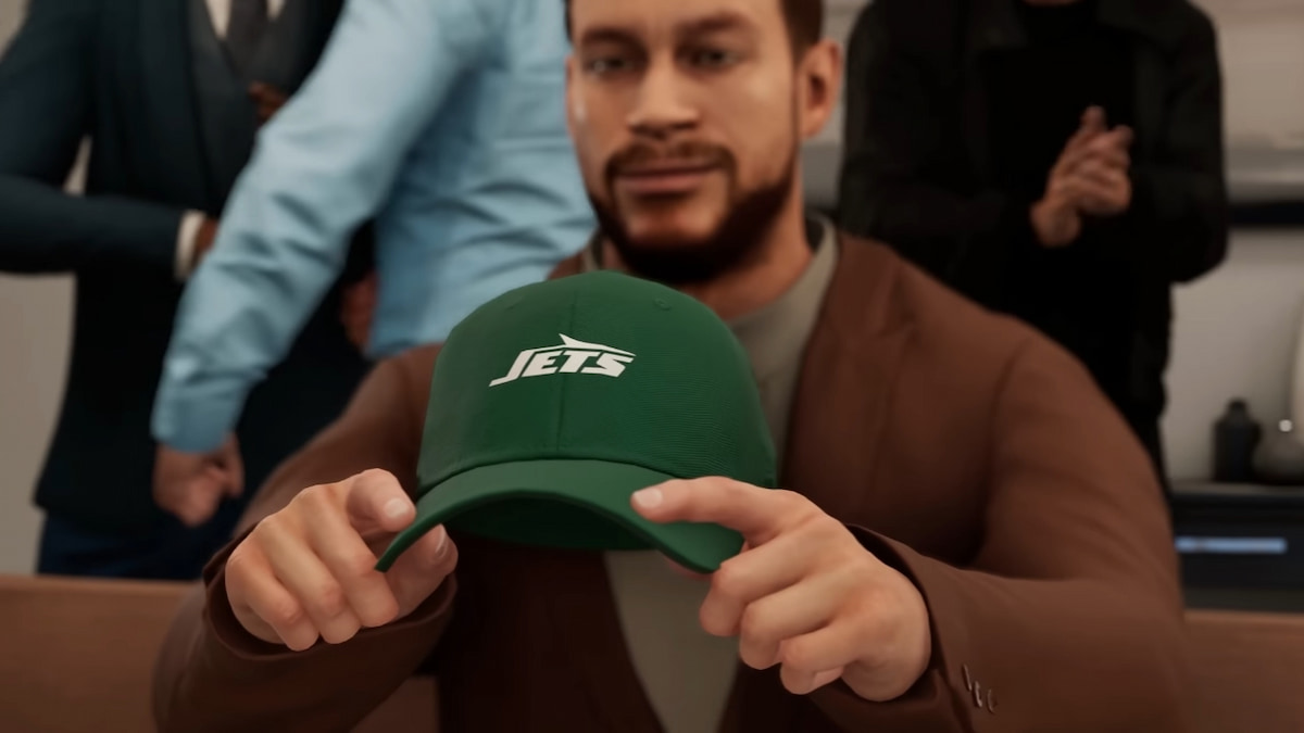 madden 25 team builder jets hat